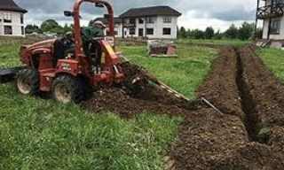 Копка траншей для водопровода в Люберцах: цена за метр от 927 руб.